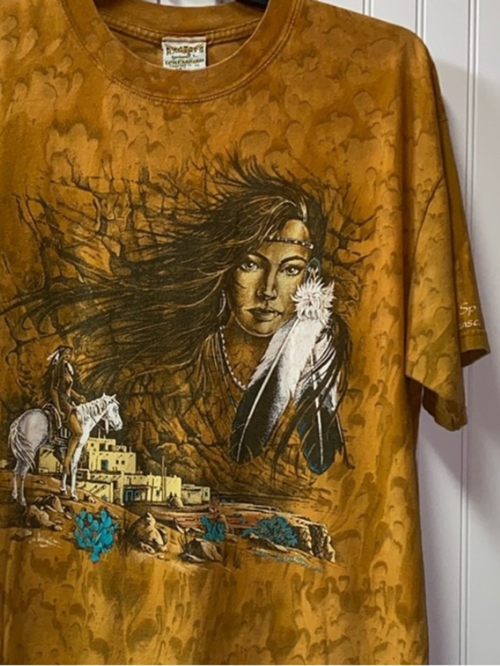 90s Ragtops Native American Shirt XL Vintage Western